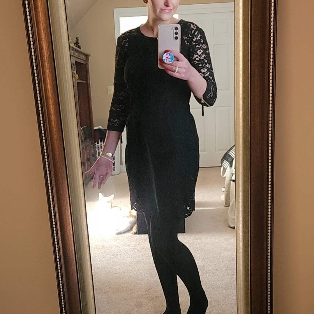 Juicy Couture Elegant Black Lace Dress Size 4